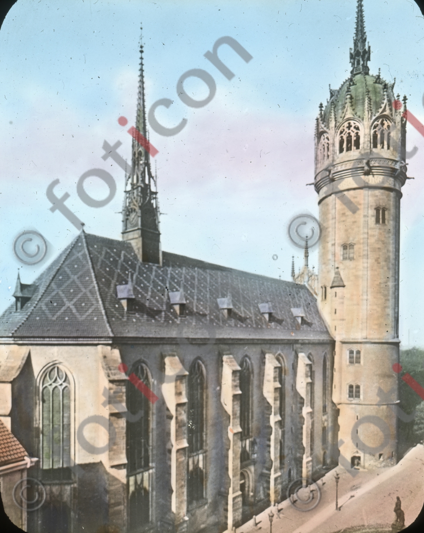 Schlosskirche in Wittenberg |  Castle Church in Wittenberg - Foto foticon-simon-150-020.jpg | foticon.de - Bilddatenbank für Motive aus Geschichte und Kultur